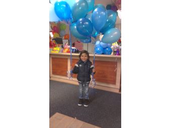 Helium ballon decoratie 10st met gewichtje
