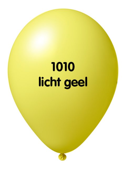 Onbedrukte ballonnen 10 st Licht geel foto