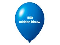 Onbedrukte ballonnen 10 st M Blauw