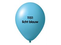 Onbedrukte ballonnen 10 st L Blauw