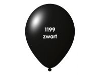 Onbedrukte ballonnen 10 st Zwart