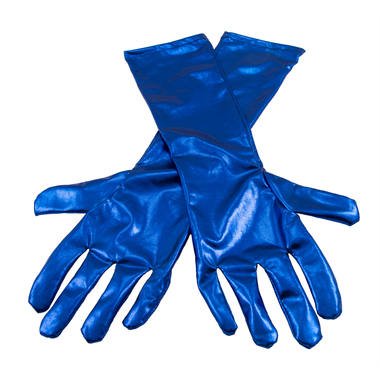 handschoenenmetallic blauw foto
