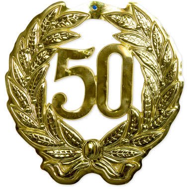 50 jaar 3d Embleem foto