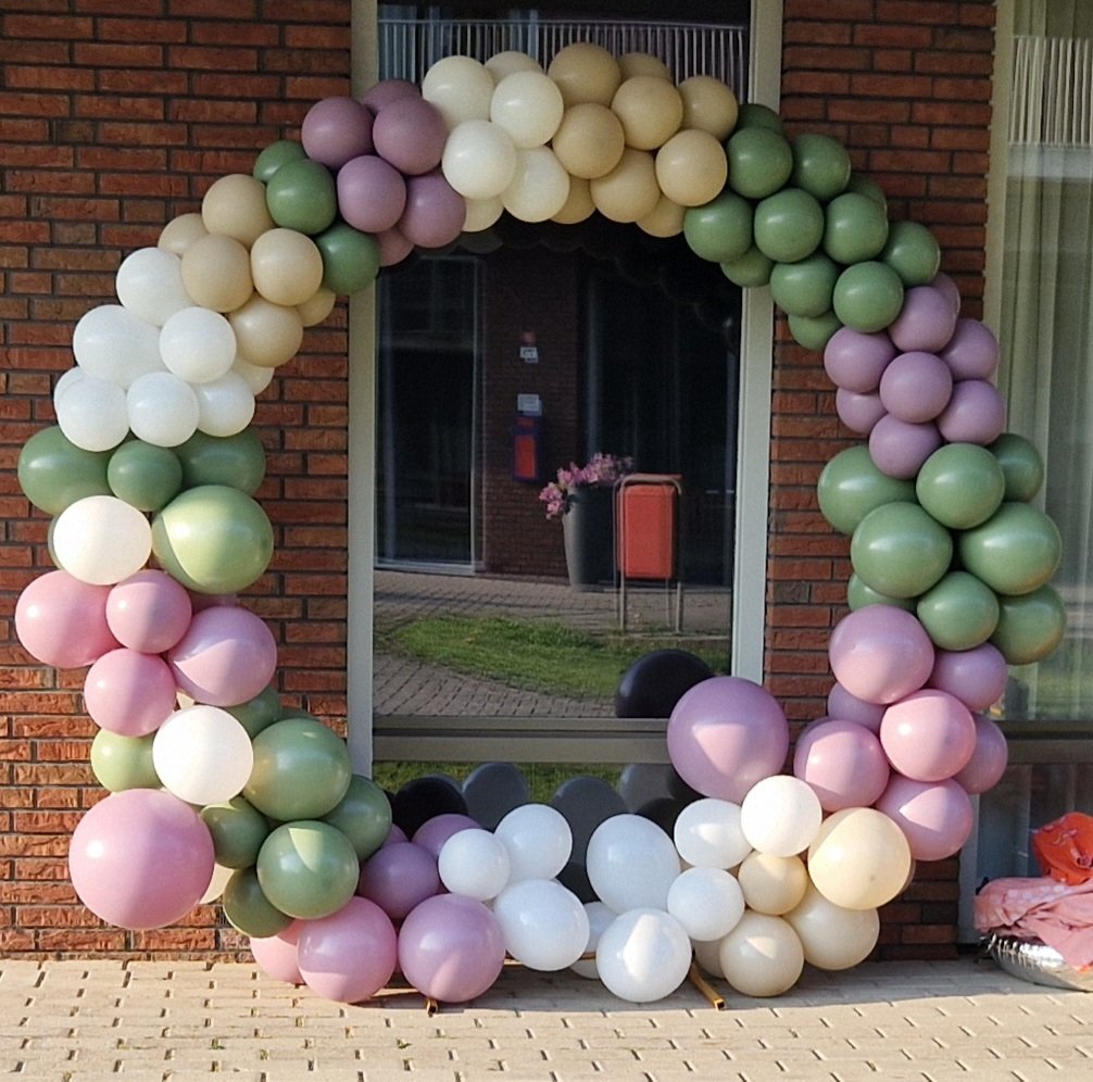 Ballonnendecoratie rond foto