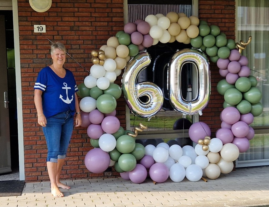 Ballonnendecoratie rond foto