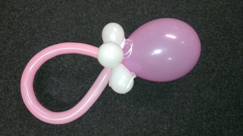 Ballonnen speen roze foto